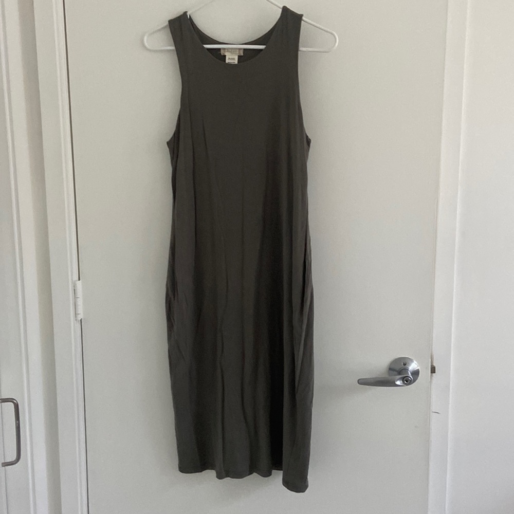 Olive green dress